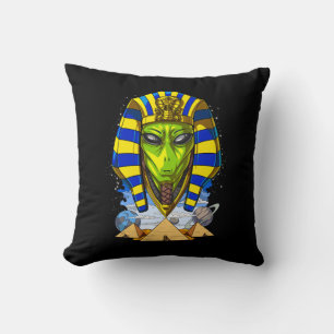 Alien Pharaoh Egypt Tutankhamun Ancient Annunaki Cushion