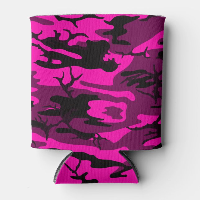 Alien Pink Camo Can Cooler (Front)