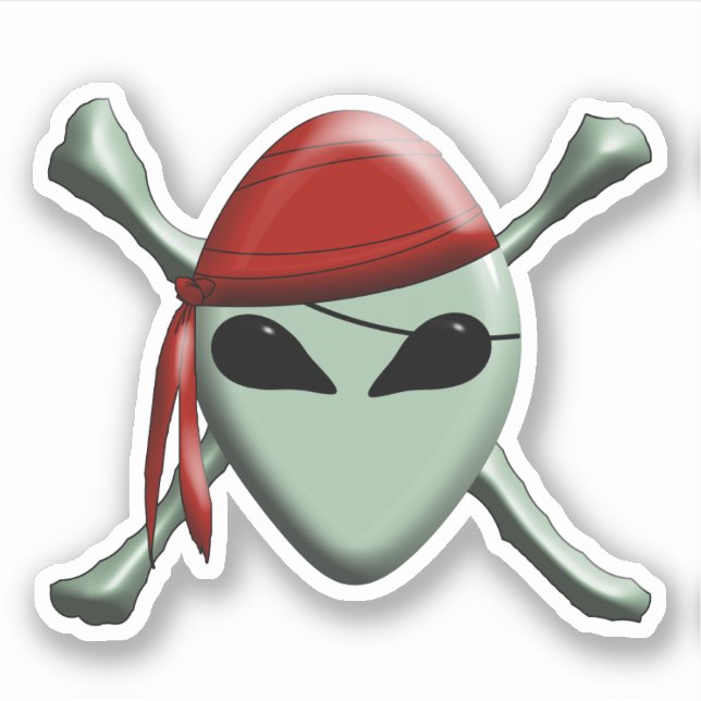 Alien Pirate Jolly Roger (Front)