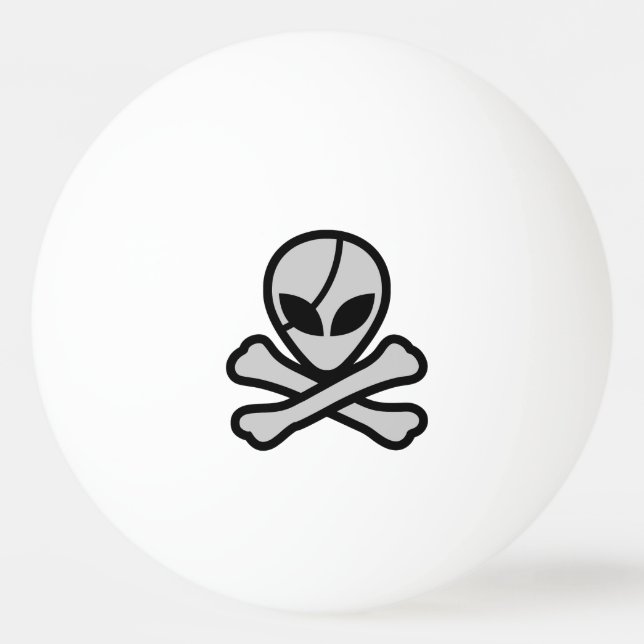 Alien Pirate Ping Pong Ball (Front)