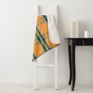 Alien Plaid ACS Sherpa Blanket