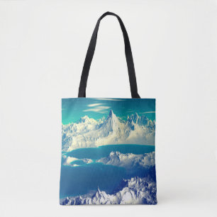 Alien Planet - 3D ed Computer Artwork. Rocks and s Tote Bag