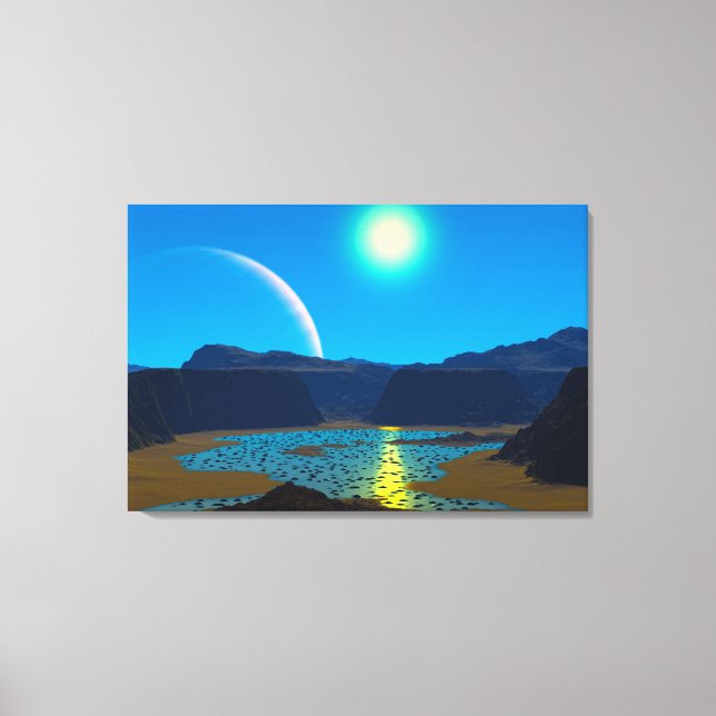 Alien planet canvas print (Front)