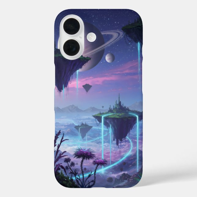 Alien planet has anti gravity floating islands  Case-Mate iPhone case (Back)