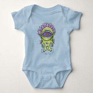 Alien Plant Character – Weird Astronaut Creature Baby Bodysuit