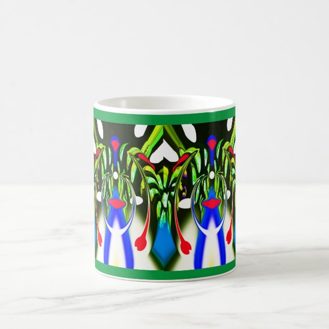Alien plant life forms art coffee mug (Center)