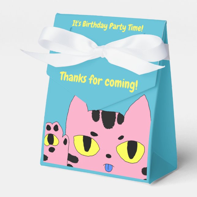 Alien Pocket Cat Favour Box (Front Side)