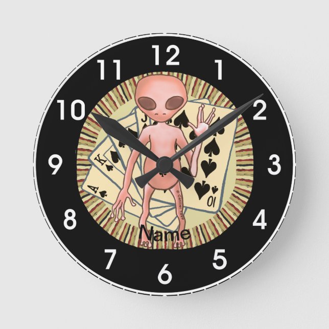 Alien poker Clock (Front)