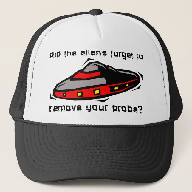 Alien Probe Funny Hat Cap Insult Humour (Front)