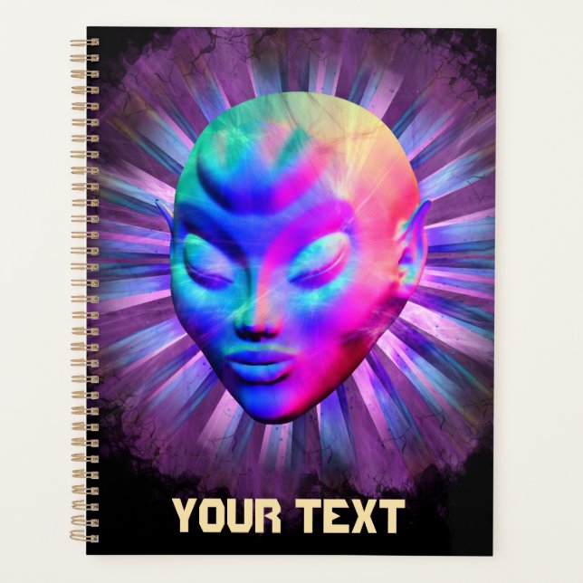 Alien Psychedelic Meditation Planner (Front)