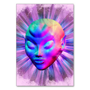 Alien Psychedelic Meditation Table Number