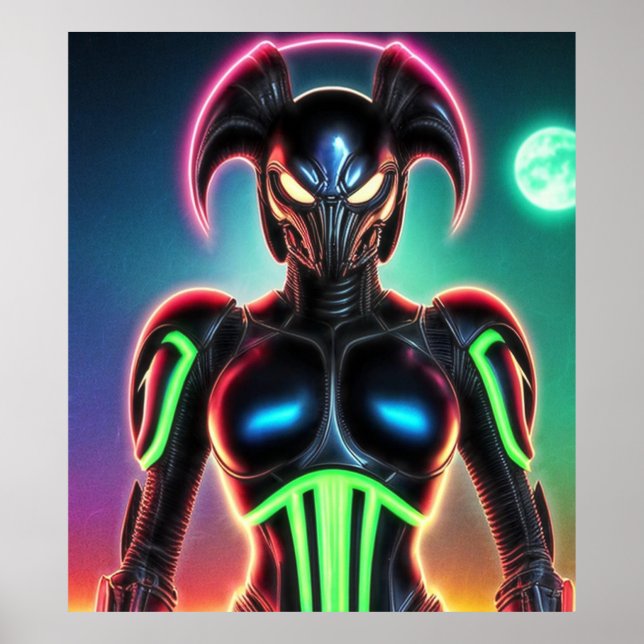 Alien Raven 01 Poster (Front)