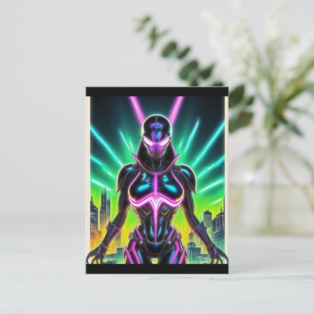 Alien Raven 09 Postcard (Standing Front)