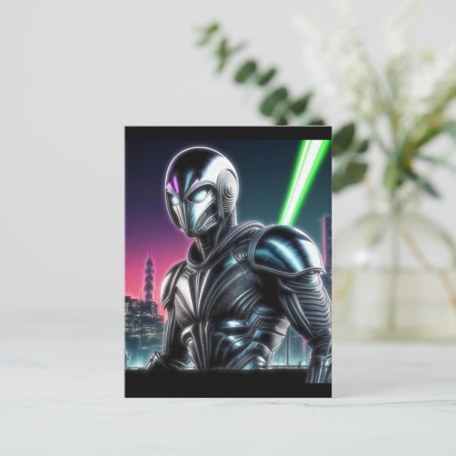 Alien Raven 21 Postcard (Standing Front)