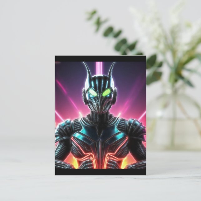 Alien Raven 23 Postcard (Standing Front)