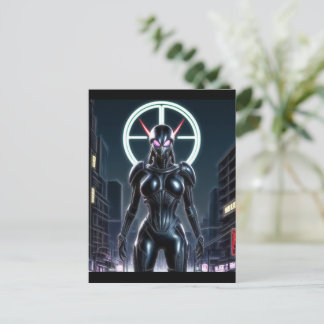 Alien Raven 24 Postcard