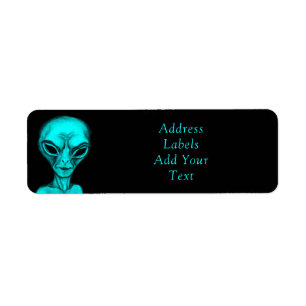 Alien Return Address Label