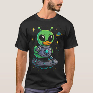 Alien Rubber Duck Cute Space Themed Bath Time T-Shirt