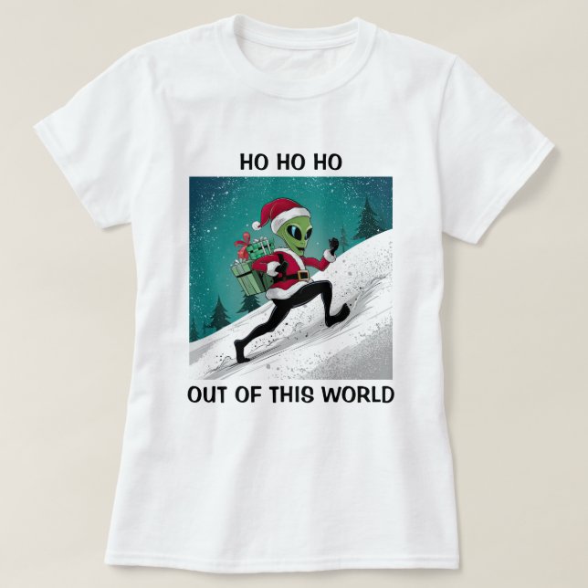 Alien Santa T-Shirt (Design Front)