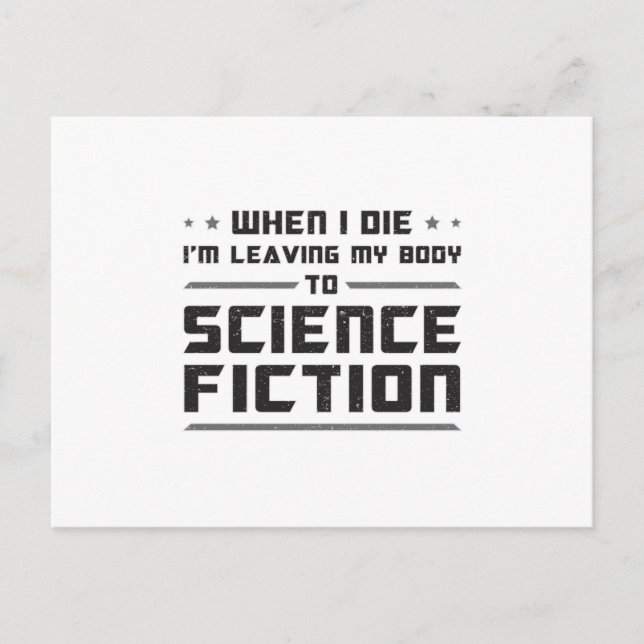Alien Science Fiction Day Space Science Gift Idea Postcard (Front)