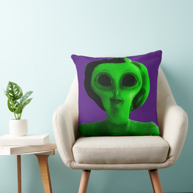 Alien Self Portrait Cushion (Chair)