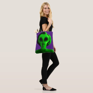 Alien Self Portrait Tote Bag