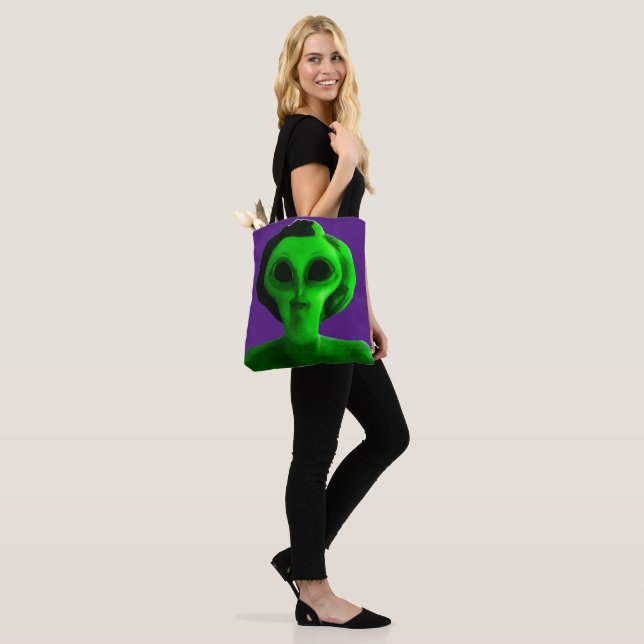 Alien Self Portrait Tote Bag (On Model)