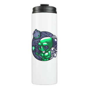 Alien Selfie Snap For Astronomer Teacher Space Fan Thermal Tumbler