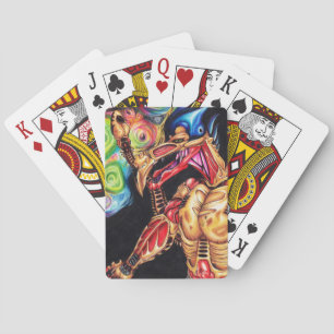 Alien Sentinel - Sci-Fi Art Playing Cards
