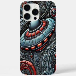 Alien Ship Exploring Cosmic Depths iPhone 16 Pro Max Case