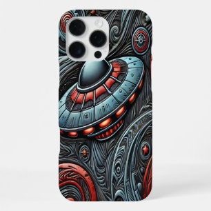 Alien Ship Exploring Cosmic Depths iPhone 16 Pro Max Case