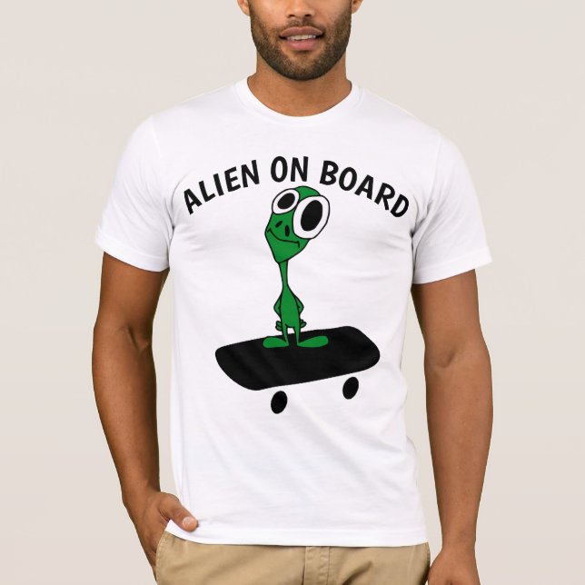 ALIEN SKATEBOARDING T-Shirts (Front)