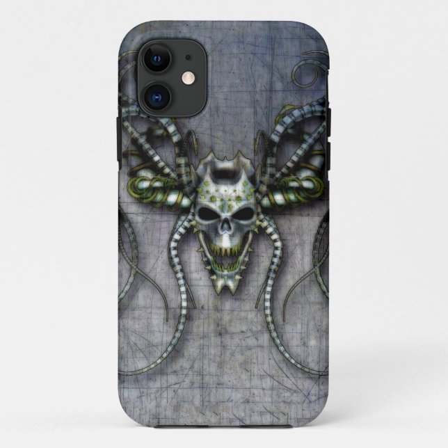 Alien Skull Case-Mate iPhone Case (Back)