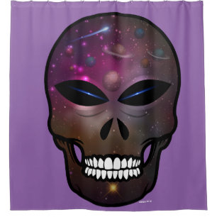 Alien Skull Creature Bathroom Shower Curtian Shower Curtain