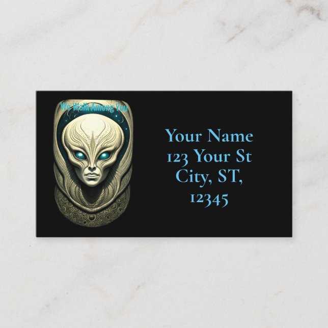 Alien skull Head Thunder_Cove  Business Card (Front)