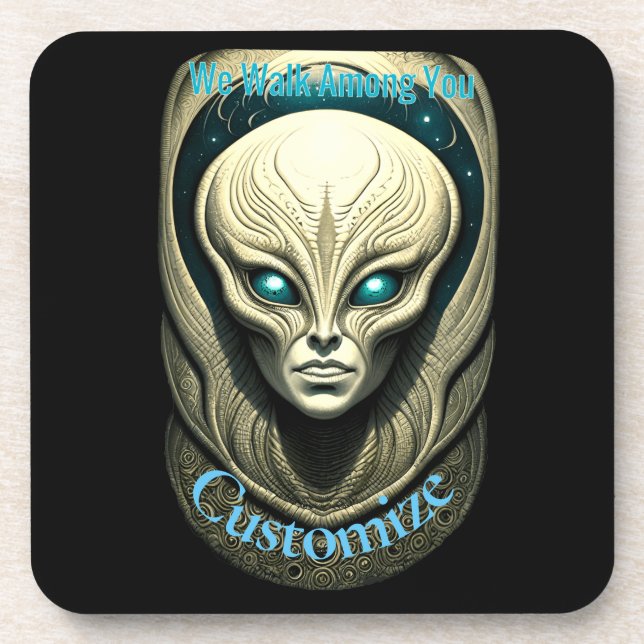 Alien skull Head Thunder_Cove  Coaster (Front)