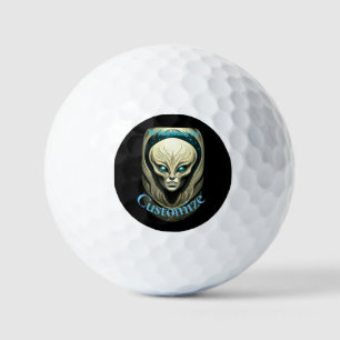 Alien skull Head Thunder_Cove Golf Balls
