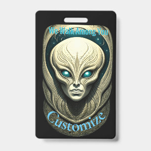Alien skull Head Thunder_Cove ID Badge