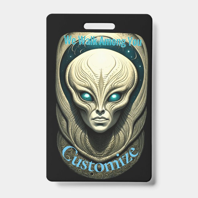 Alien skull Head Thunder_Cove  ID Badge (Front)