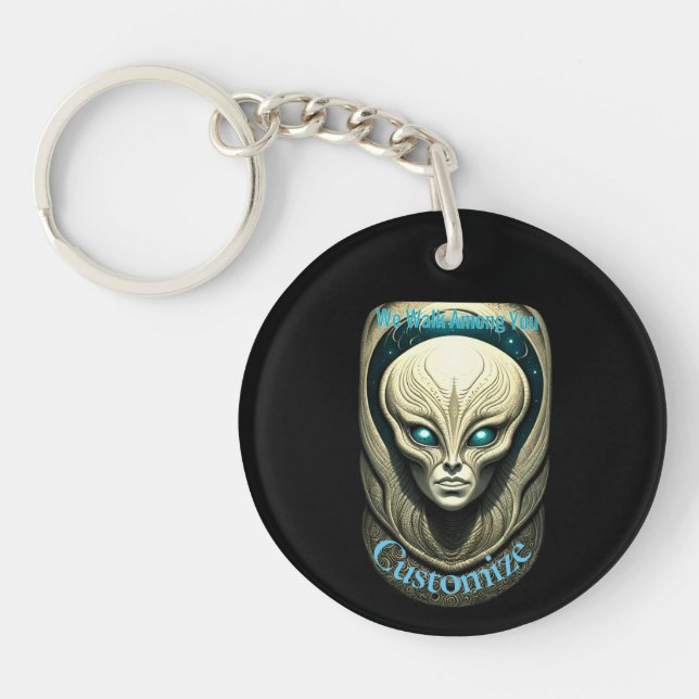 Alien skull Head Thunder_Cove  Key Ring (Front)