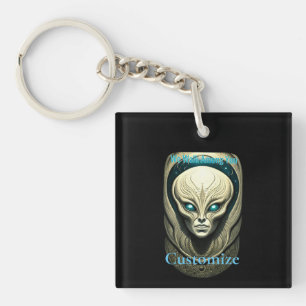 Alien skull Head Thunder_Cove Key Ring