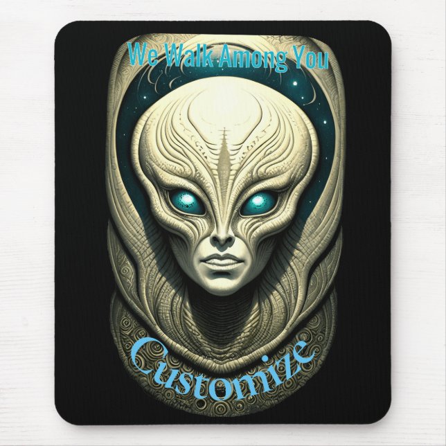 Alien skull Head Thunder_Cove  Mouse Pad (Front)
