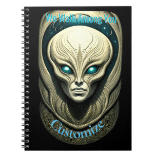 Alien skull Head Thunder_Cove Notebook