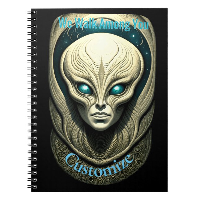 Alien skull Head Thunder_Cove  Notebook (Front)