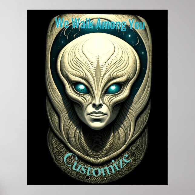 Alien skull Head Thunder_Cove  Poster (Front)