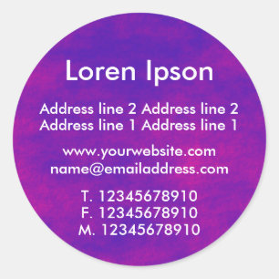 Alien Sky II Business / Profile Classic Round Sticker