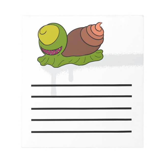 Alien snail notepad (Front)