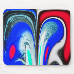 Alien space art mouse pad