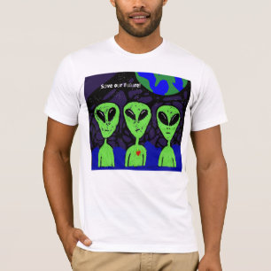Alien space earth UFO Martian T-Shirt