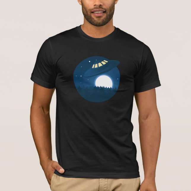 Alien Space Ship landing T-Shirt (Front)